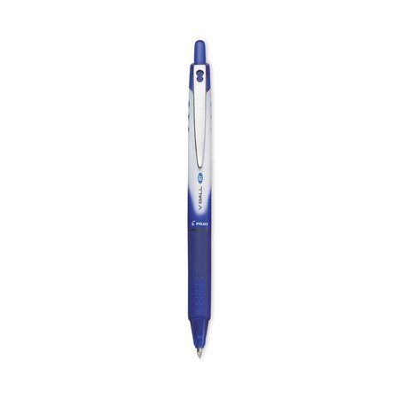 PILOT VBall RT Liquid Ink Roller Ball Pen, Retractable, Extra-Fine 0.5 mm, Blue Ink, 12PK 26107